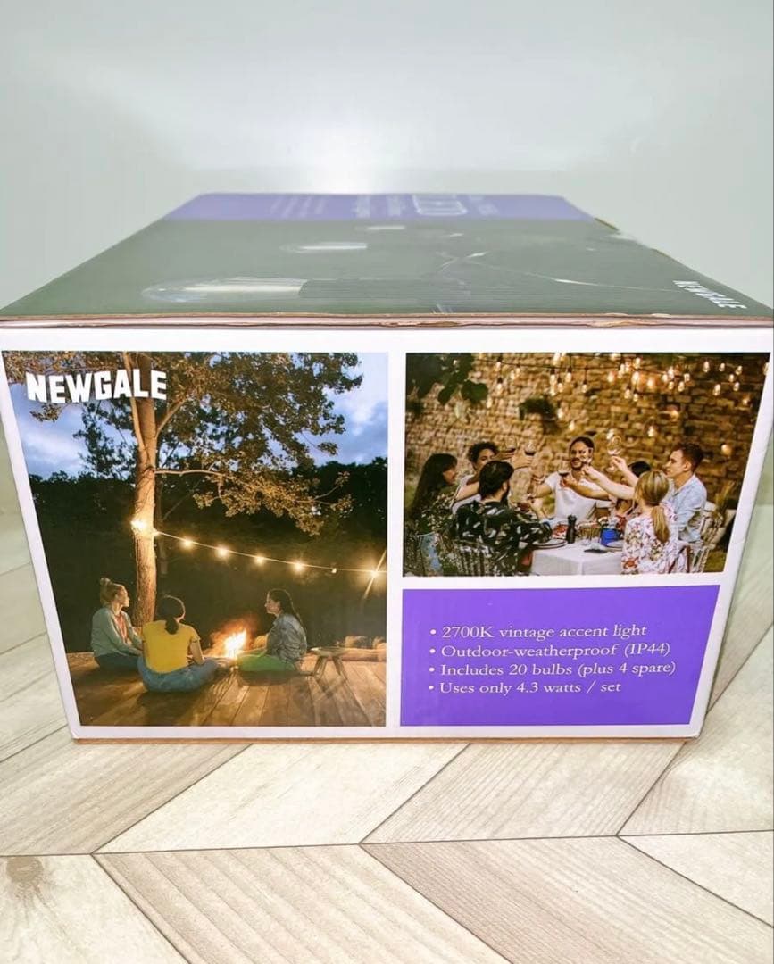 NEWGALE ファイヤーフライ LED ストリングライト 12m 20球×2箱