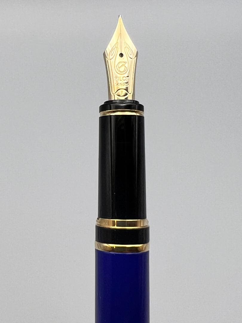 PILOT パイロット 万年筆 カスタム ブルーマーブル F ペン先 14K