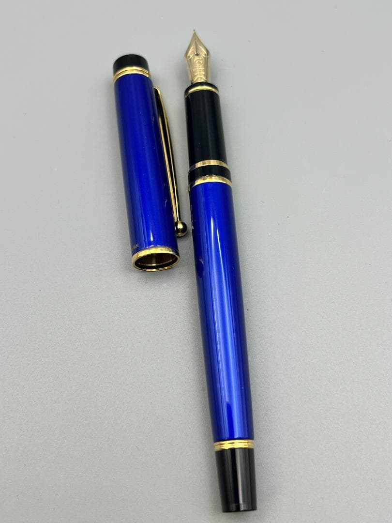 PILOT パイロット 万年筆 カスタム ブルーマーブル F ペン先 14K