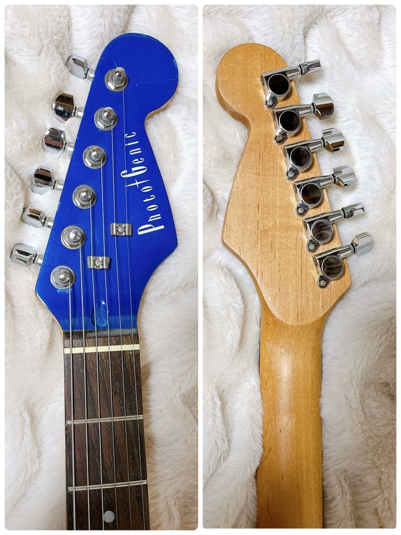 ★美品★ Photogenic 初心者向けギター ストラトキャスター ブルー
