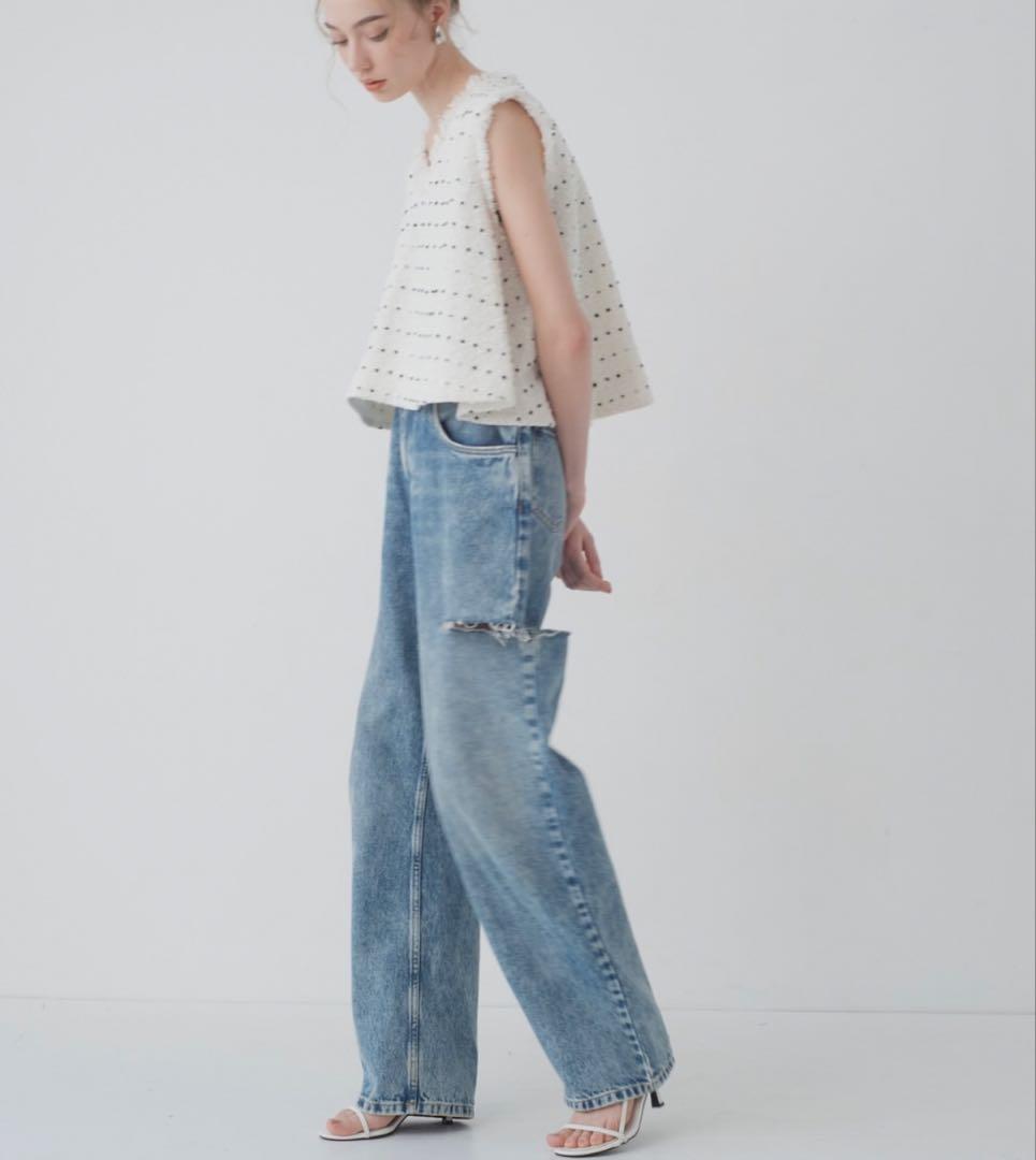 【maison de Dolce. 】candy tweed vest