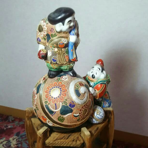 恵比須大黒天の置物    明治時代