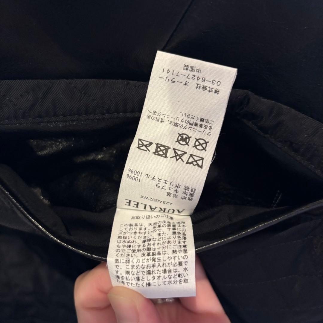 AURALEE LEATHER RIDERS JACKET サイズ3