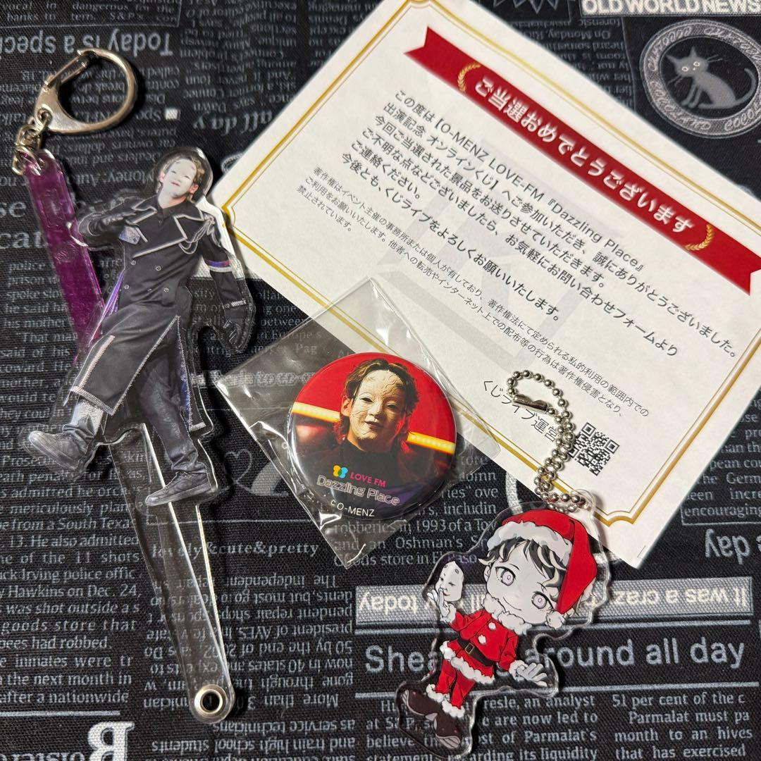 O-MENZ オーメンズ おかめ フォトプロップス アクリルキーホルダー 新品