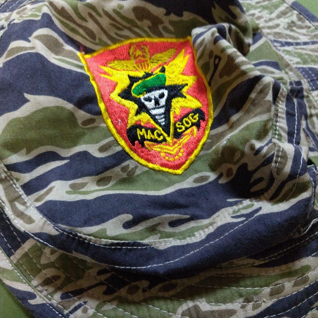 ベトナム戦☆タイガーストライプ☆刺繍☆HAT☆