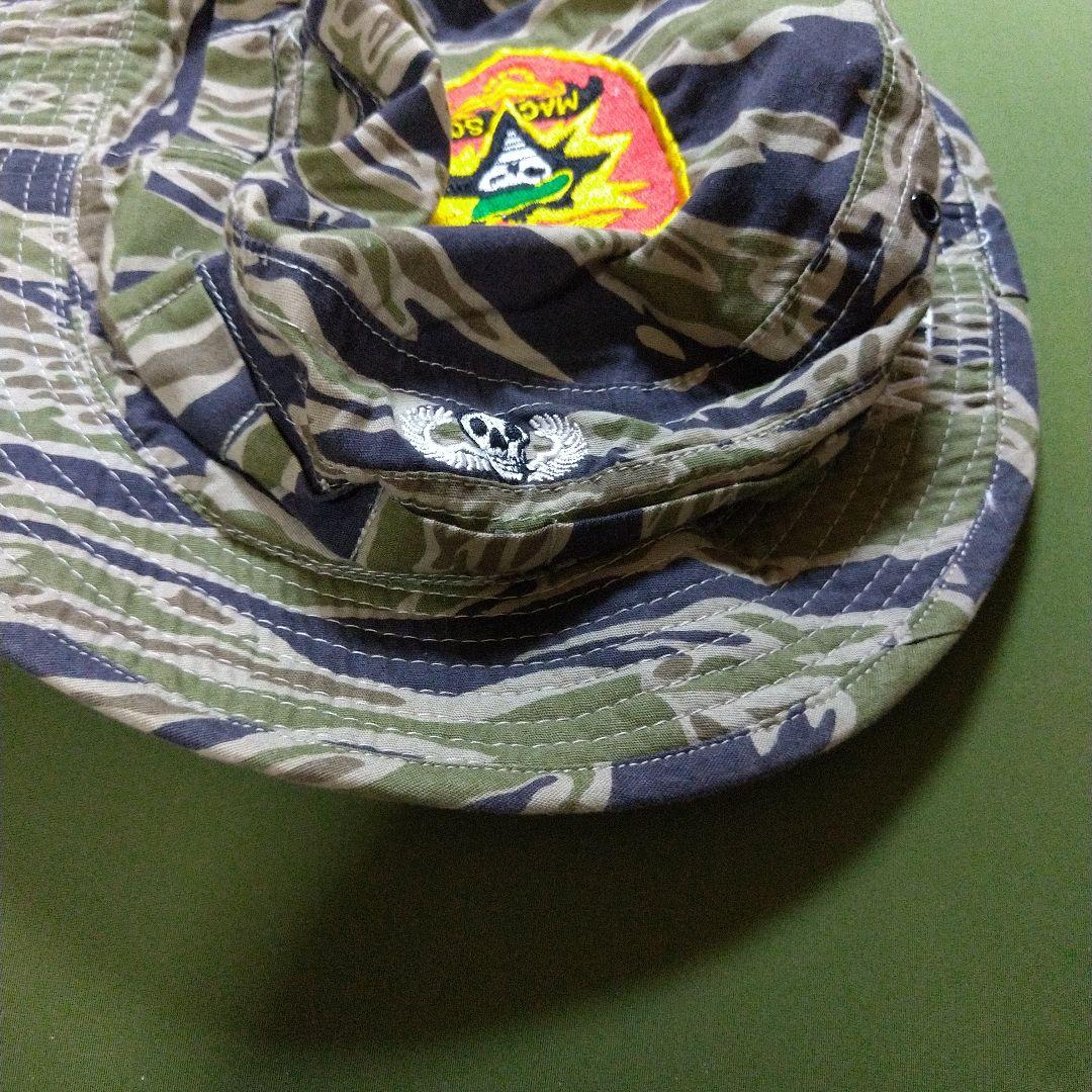 ベトナム戦☆タイガーストライプ☆刺繍☆HAT☆