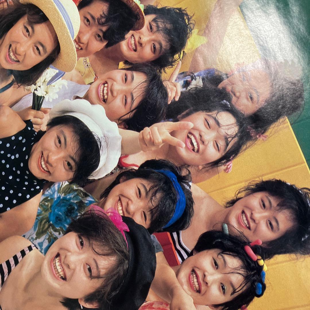 セーラー服を脱がさないで　おニャン子クラブ　B2ポスター　ダメージ有り