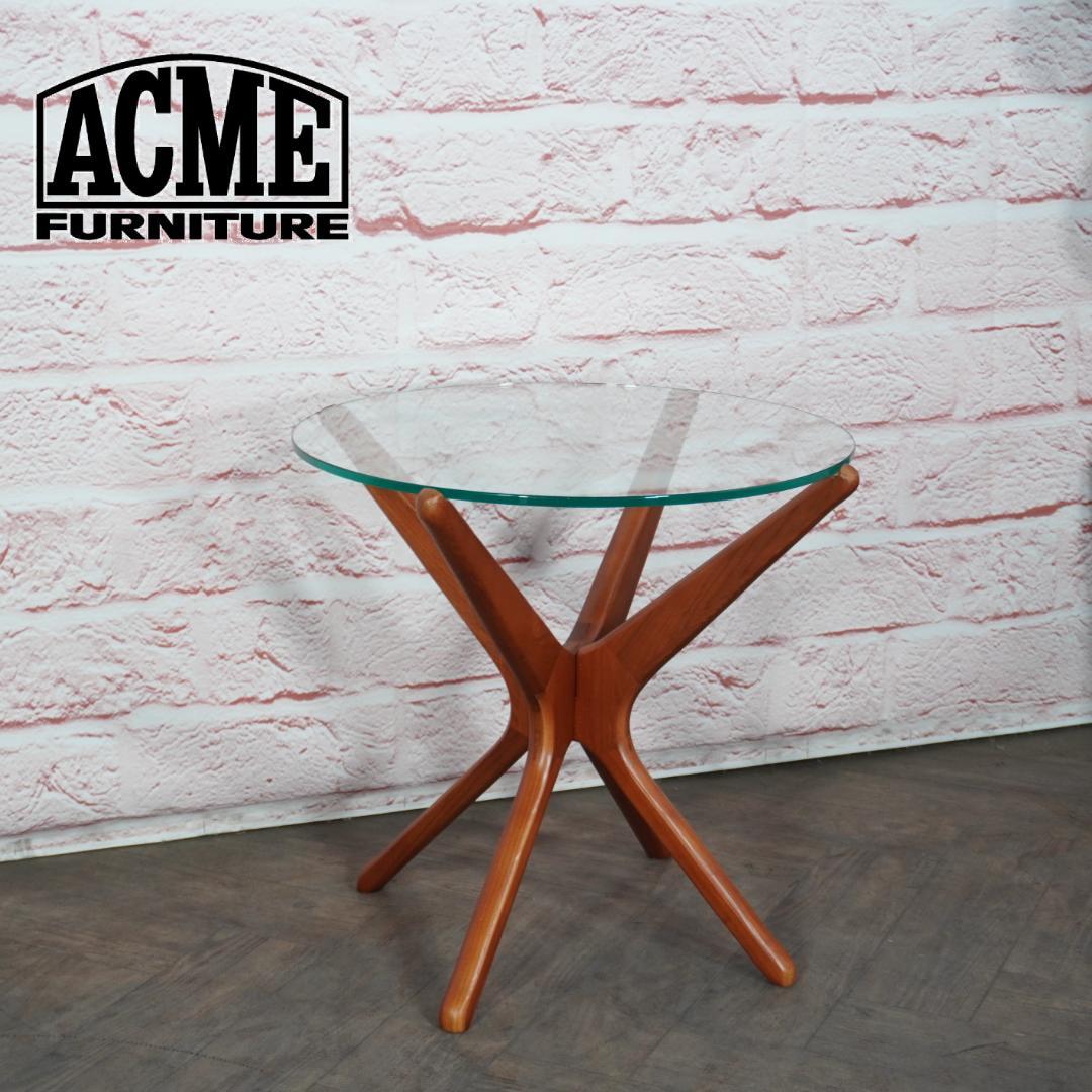 展示品 ACME/アクメファニチャー トラッセル ガラス サイドテーブル