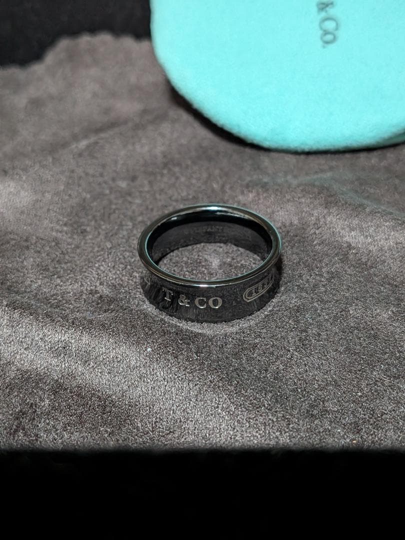 中古　TIFFANY&Co.　ナローチタンリング