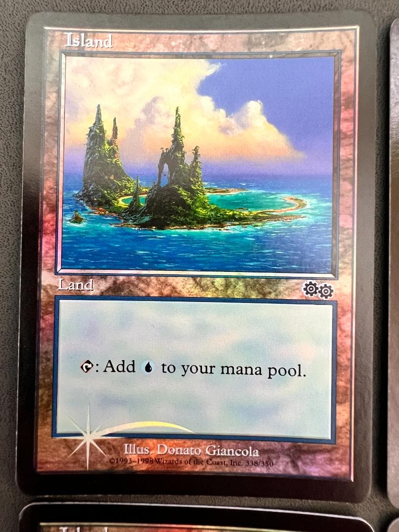 旧枠　foil　島/「アリーナFoilランド　USG-P」英語４枚