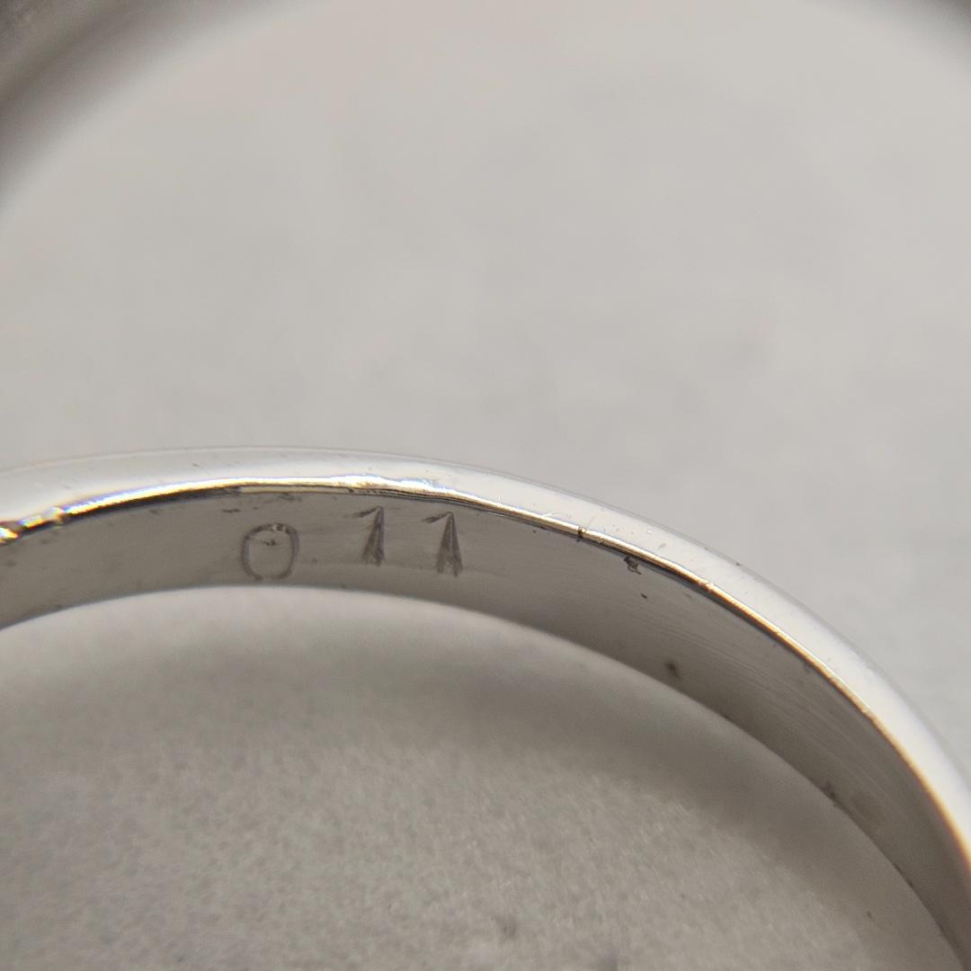 K14WG ダイヤ リング 0.11ct 12.5号