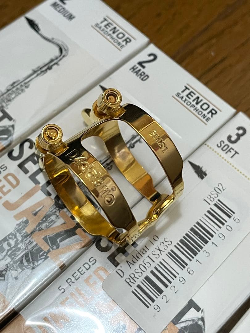 Unison テナー サックス マウスピース リガチャー リード付 中古