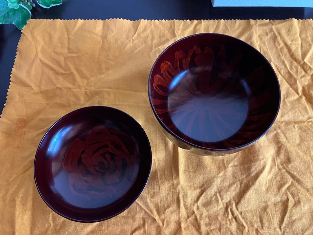 輪島塗　蓋付椀　お椀　１客　高台椀　高足椀