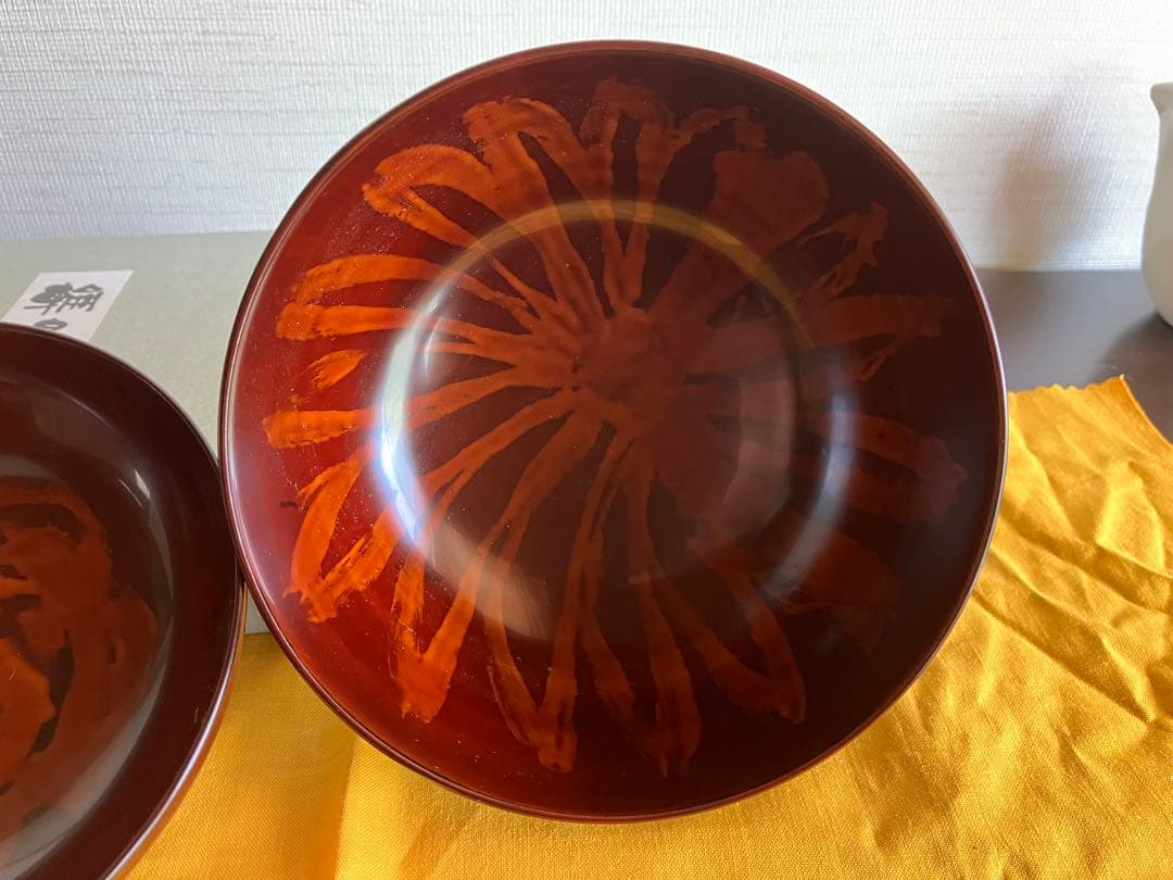 輪島塗　蓋付椀　お椀　１客　高台椀　高足椀