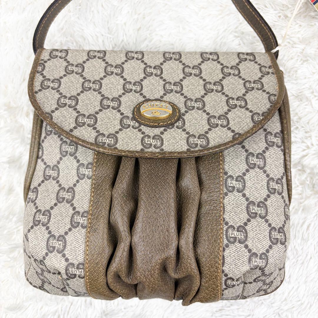 【極美品】オールドグッチ グッチプラス GGスプリーム ショルダーバッグ