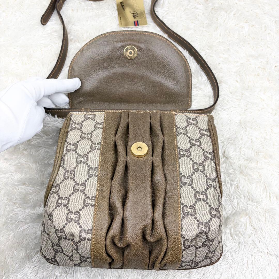 【極美品】オールドグッチ グッチプラス GGスプリーム ショルダーバッグ