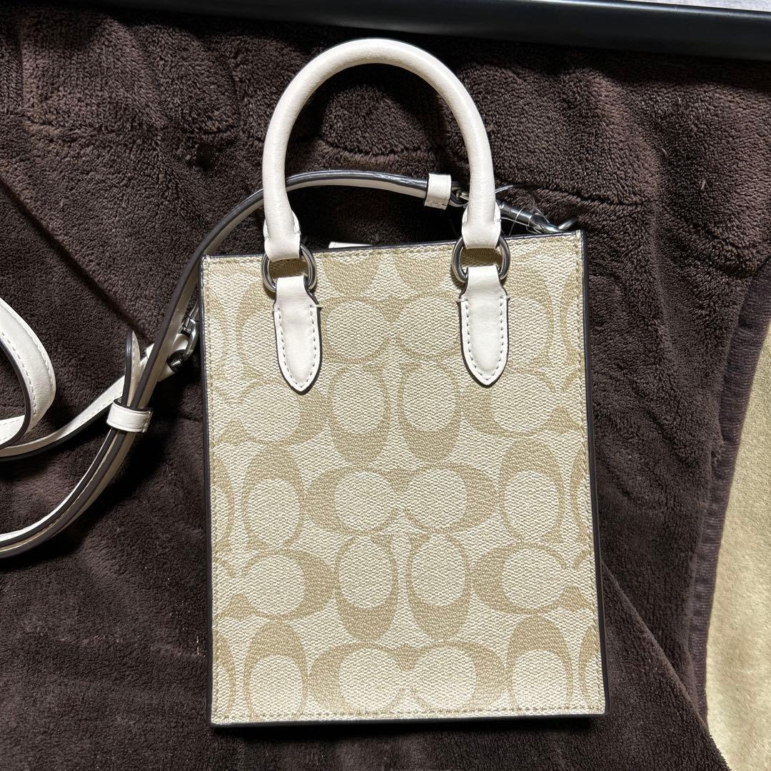 コーチ バッグ レディース ショルダーバッグ 2WAY ハンドバッグ ベージュ