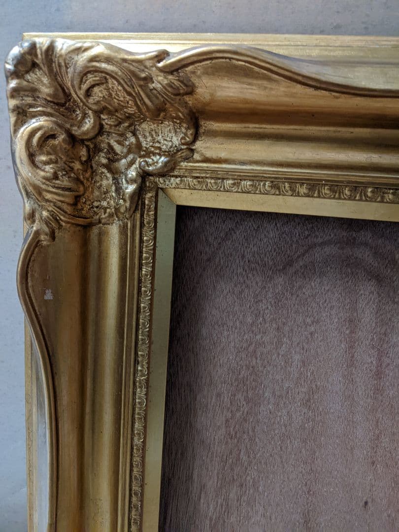 油絵　額縁　額装　ゴールド　アンティーク