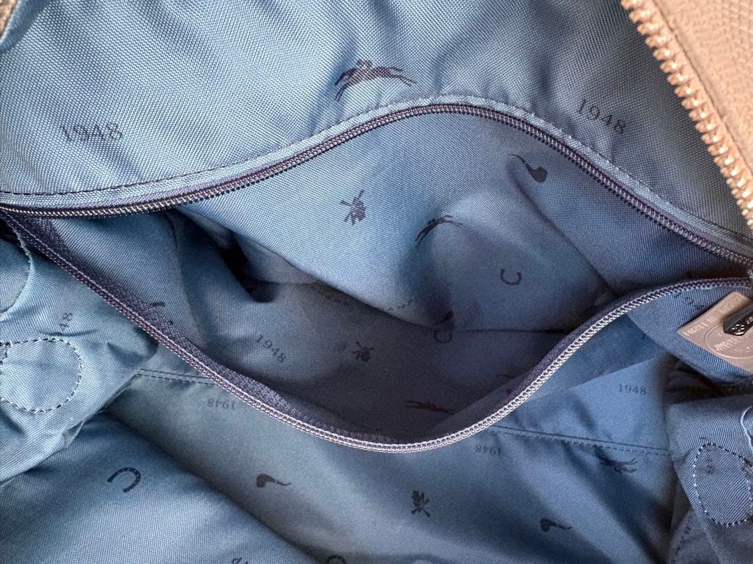 【極美品】ロンシャン ボストン クアドリ 2way レザー グレージュ