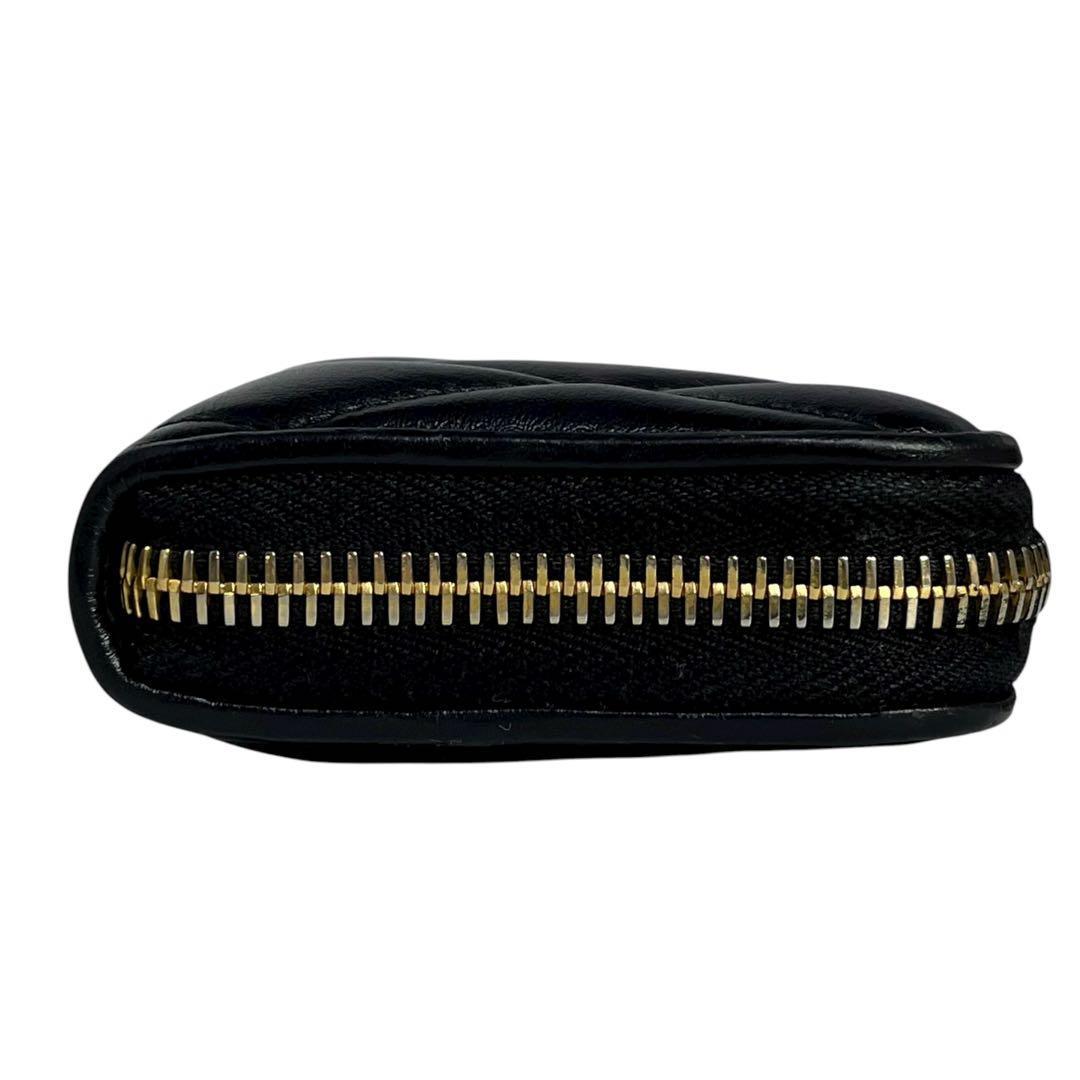 希少✨ミュウミュウ ケース ダイアグラム ファスナー キルティング 黒