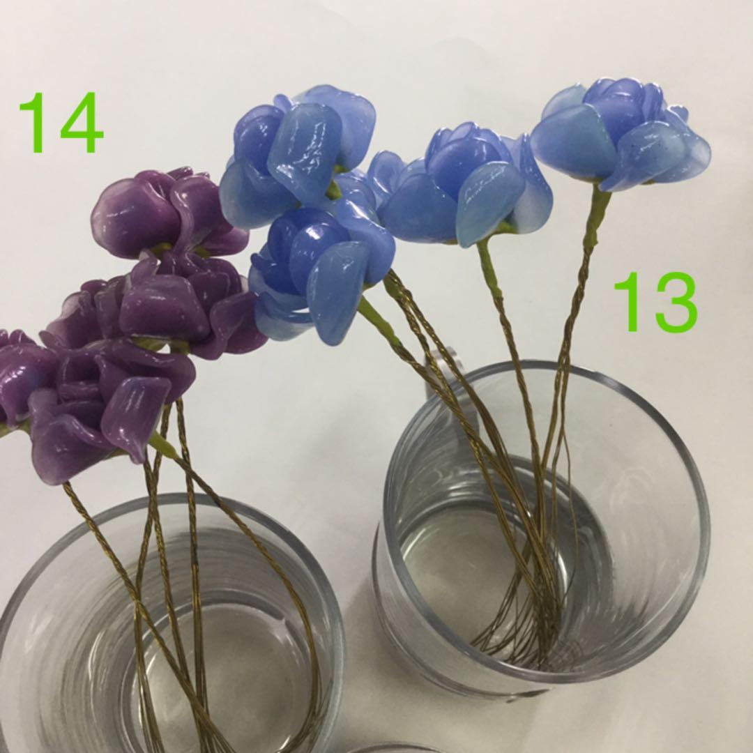 ※ガラス細工　薔薇　いろんな色　No.13 〜17