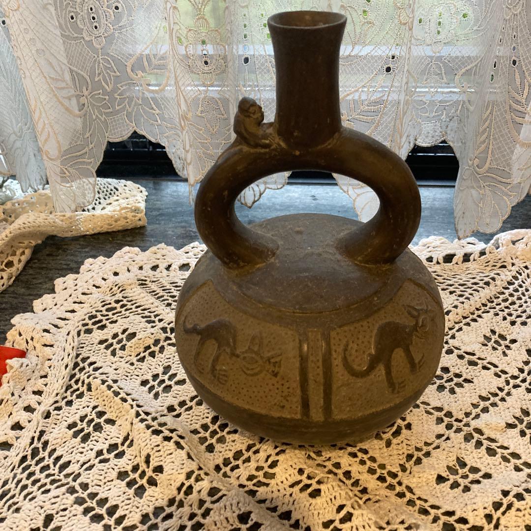 中南米古美術　発掘品　酒器？