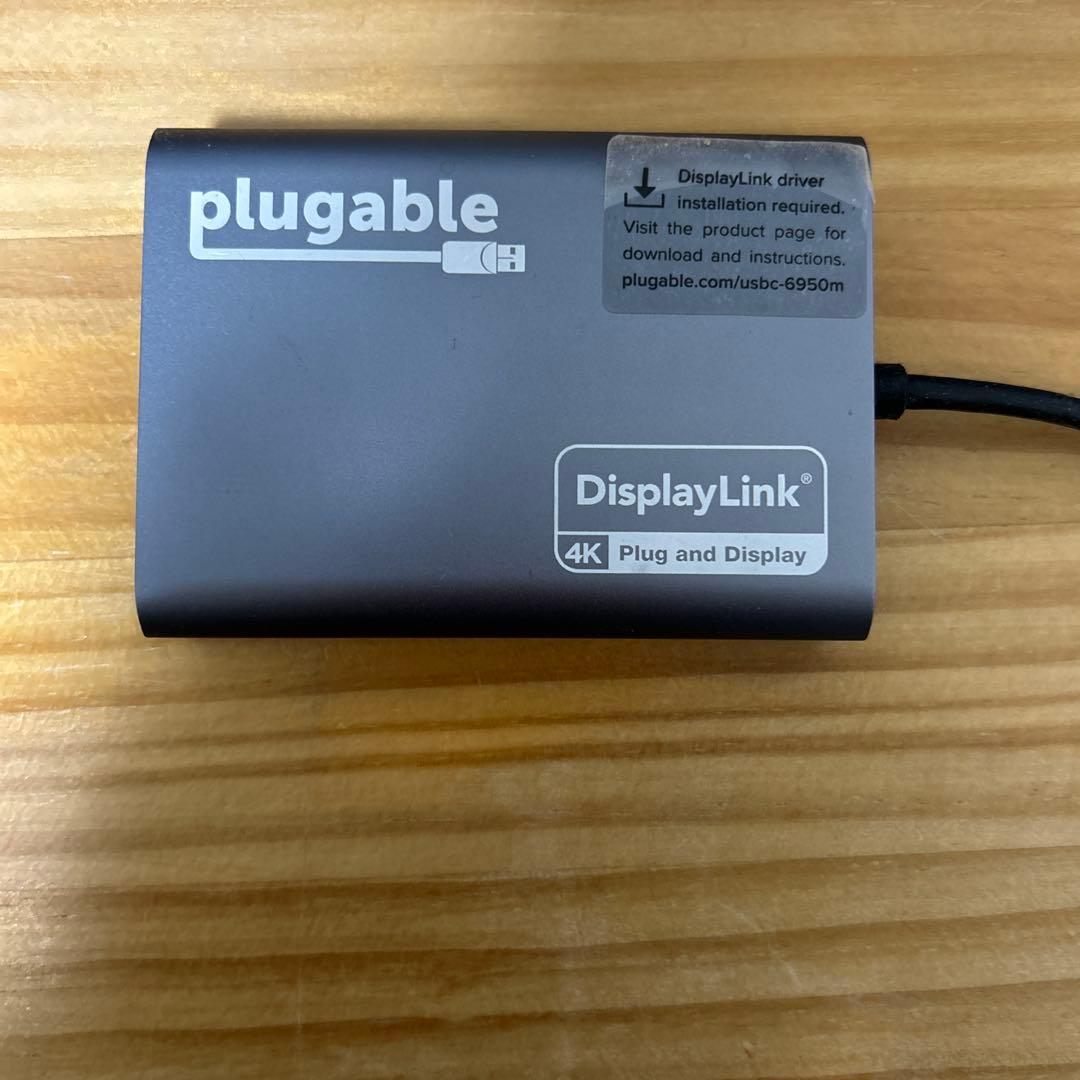 美品 plugable USBC-6950M DisplayLink（4K対応）
