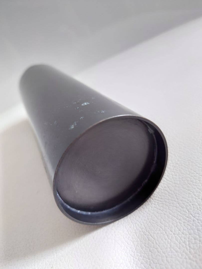 登鴻作　鋳銅　透籠　花瓶　落とし付