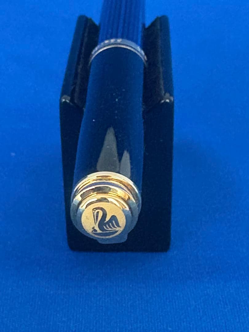 ペリカン万年筆　スーべレーンM600 M中字　ブルーストライブ