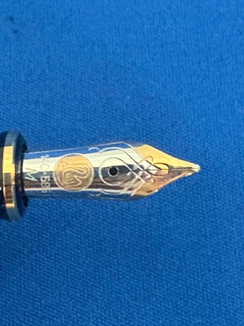 ペリカン万年筆　スーべレーンM600 M中字　ブルーストライブ