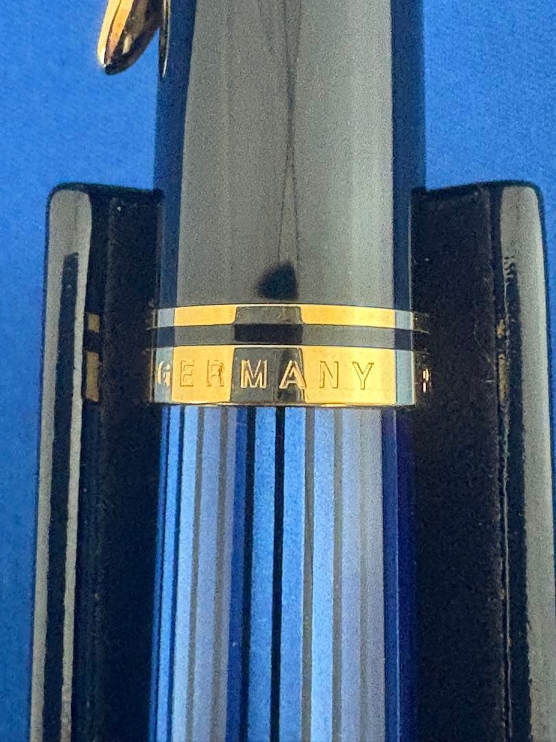 ペリカン万年筆　スーべレーンM600 M中字　ブルーストライブ