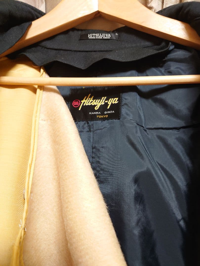 70-80年代　日本航空　JAL　運行乗務員用コート　ヒツジヤ　機長　パイロット