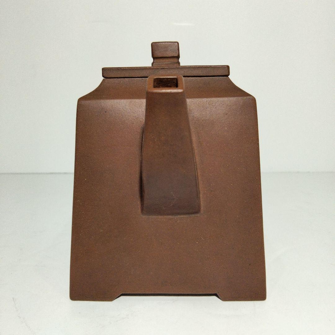 o85-8　中国古い朱泥急須　在銘刻印有　希少品　D