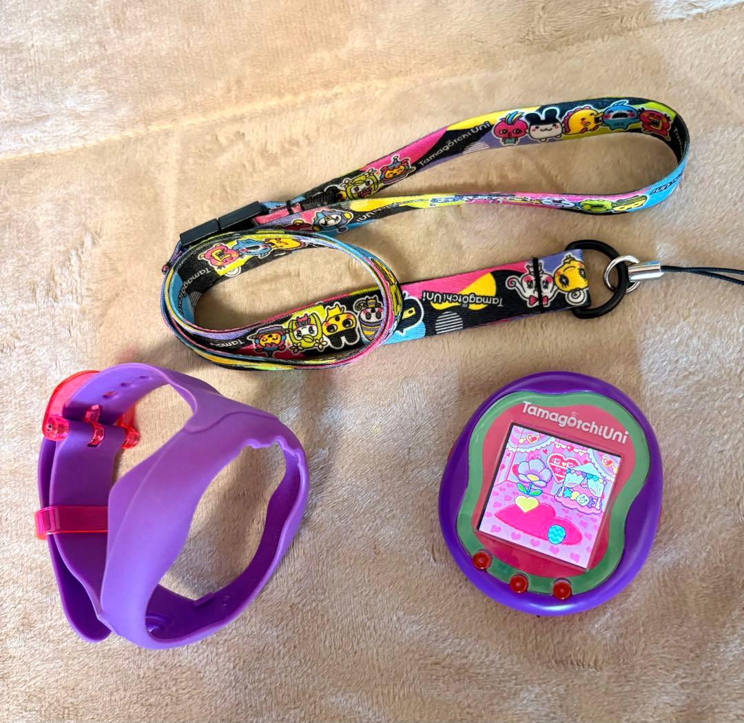 （期間限定！値下げ）たまごっちuni パープル おまけ付き