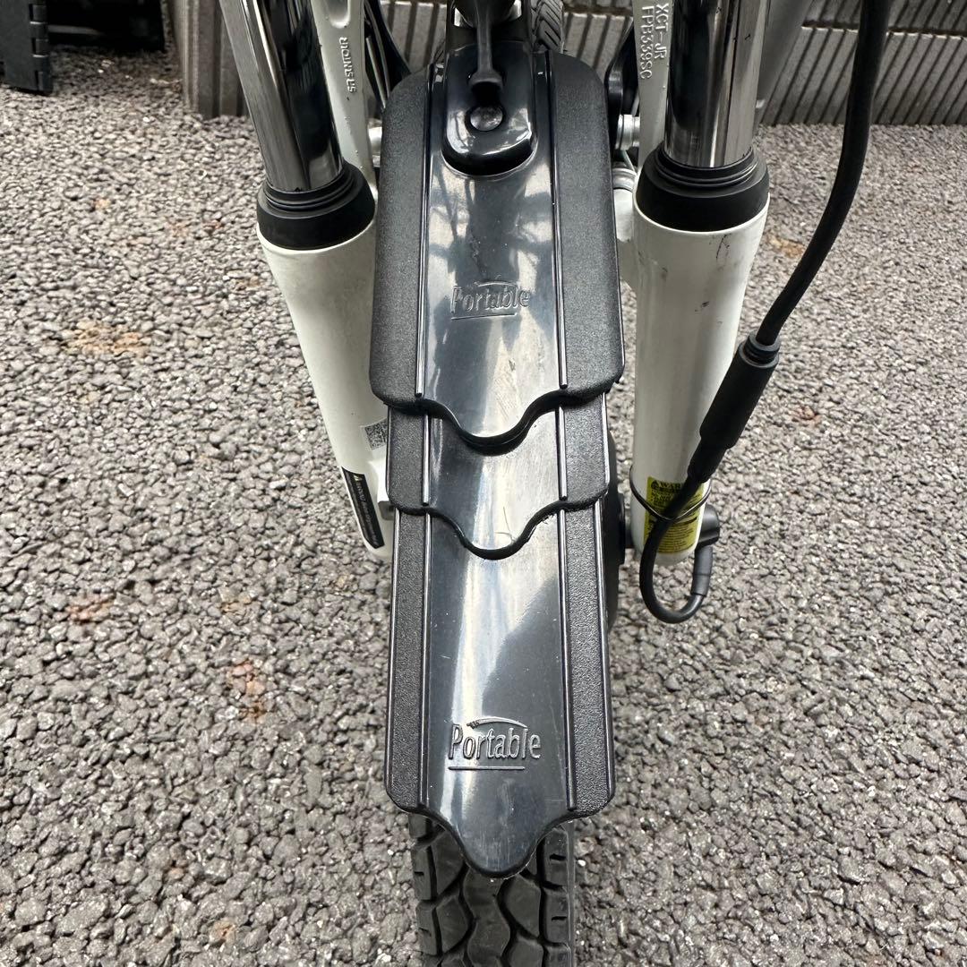 とび　電動アシストバイク　baron バロンX20 ホワイト