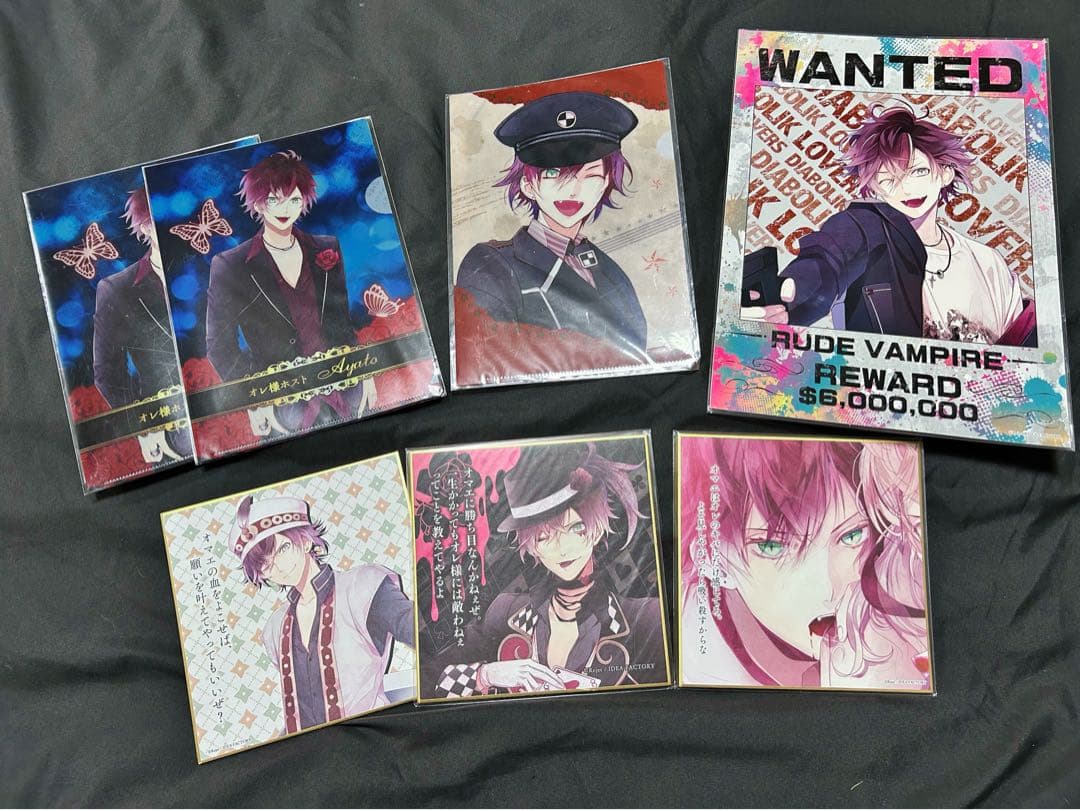 DIABOLIK LOVERS 逆巻アヤト 推し缶 キャンバスアート他まとめ売り