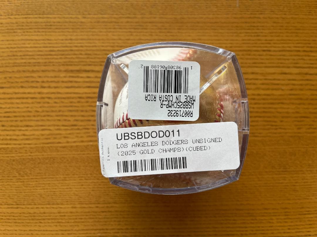 ドジャース MLB ワールドシリーズ 2025 優勝 ロゴ入り ボール