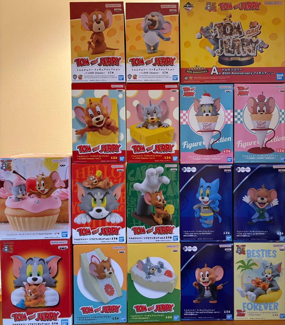 トムとジェリー　プライズ　くじ　フィギュア　まとめ売り　17個セット