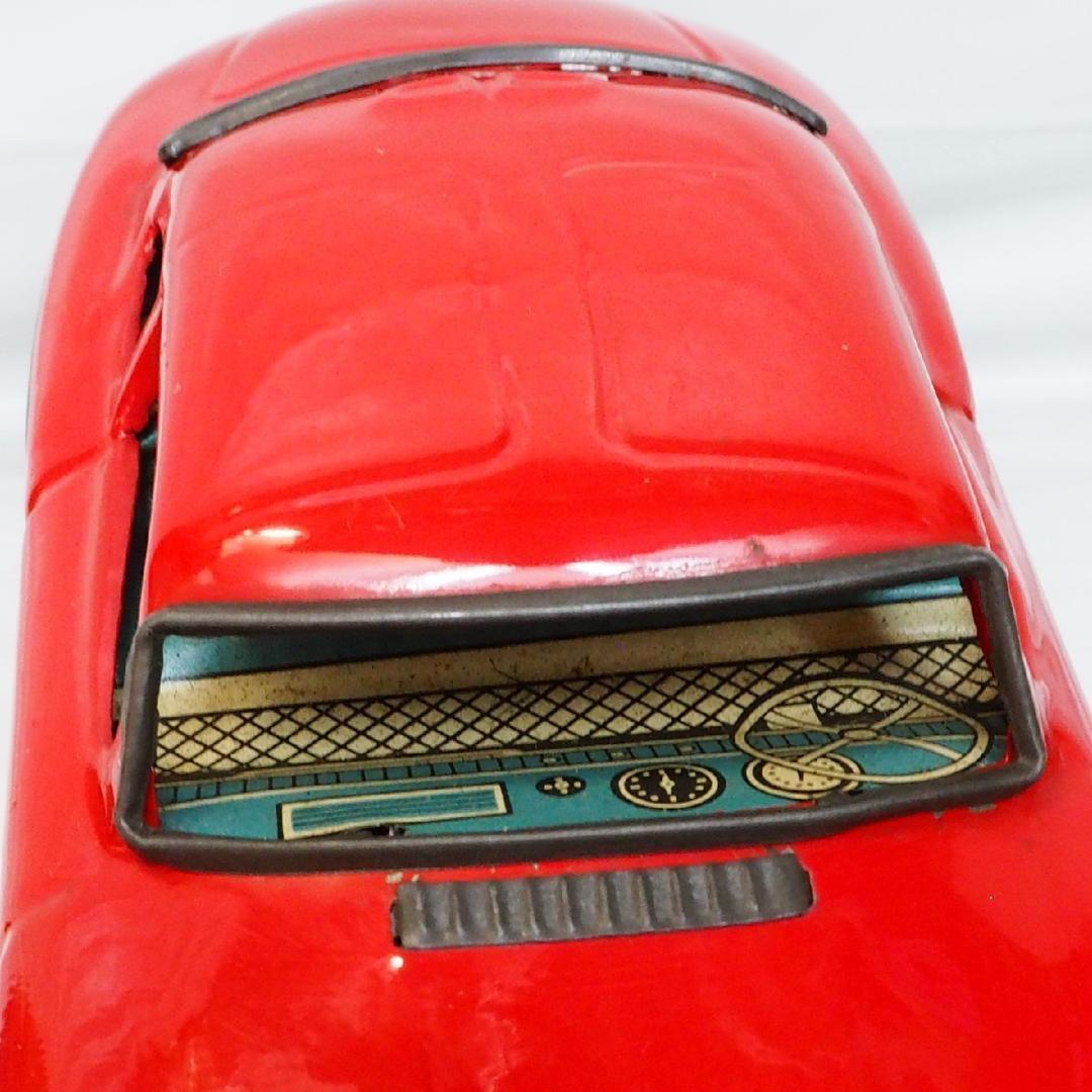 野村 メルセデス ベンツ300SLスポーツカー赤ブリキtin toy car箱付