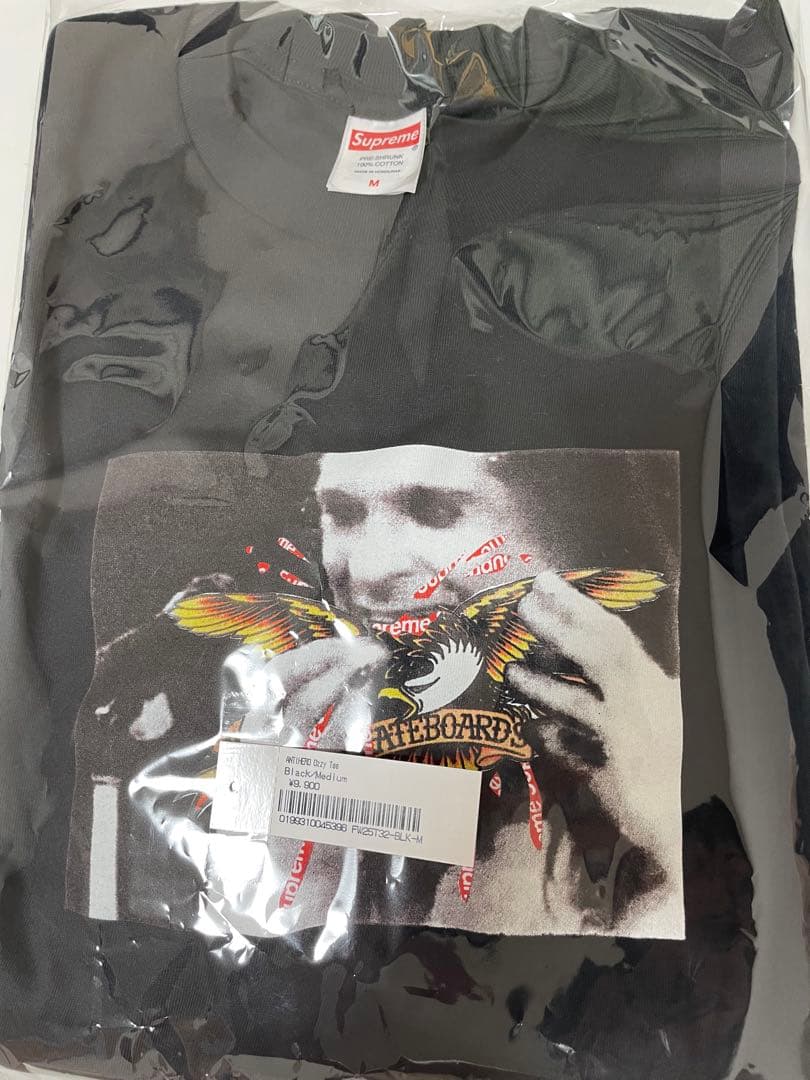 Supreme ブラック Tシャツ グラフィックプリント