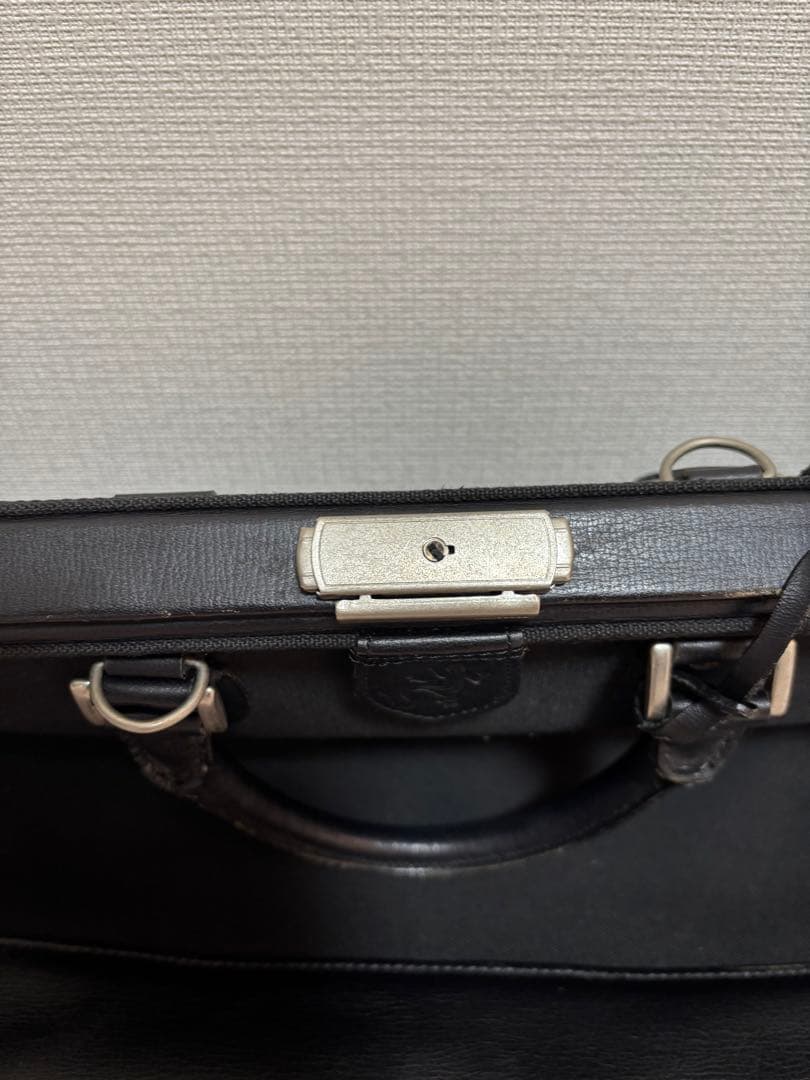 アニエスベー ブラック キャンバス レザーボストンバッグ　旅行用