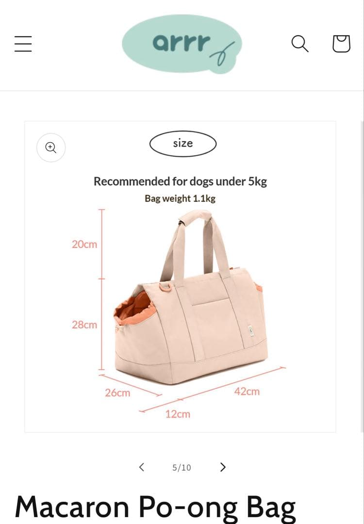 arrr ハグキャリーバッグ