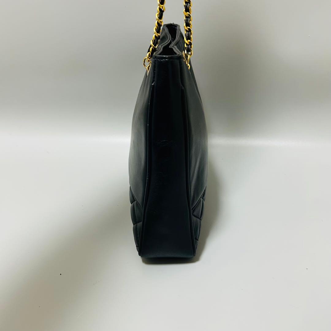 GIVENCHY ジバンシー レザー チェーン トートバッグ キルティング　黒