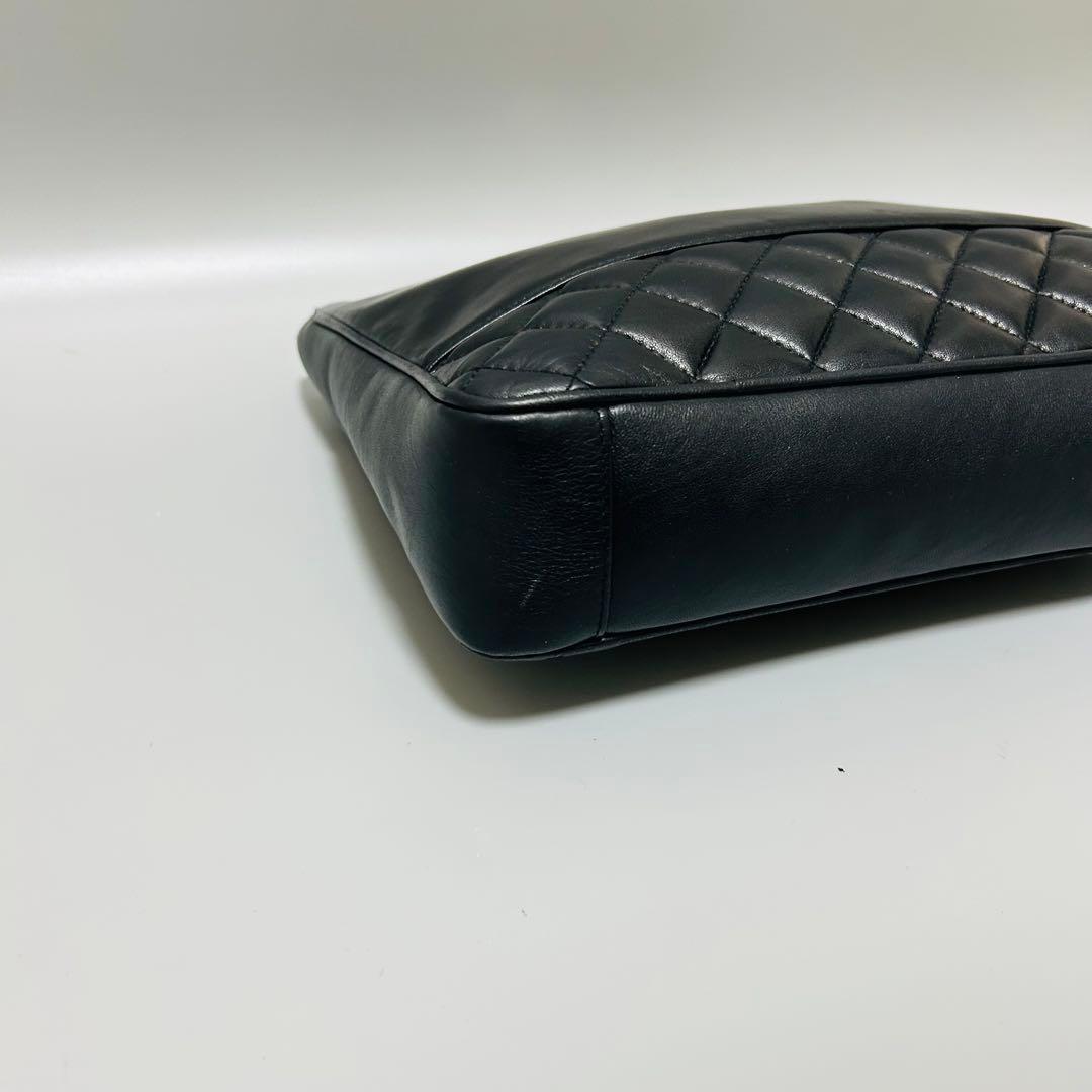 GIVENCHY ジバンシー レザー チェーン トートバッグ キルティング　黒