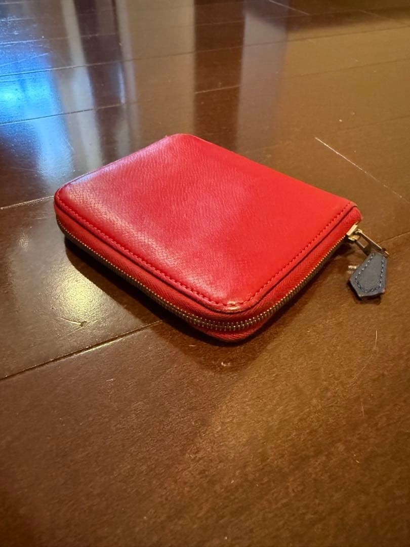 エルメス アザップ シルクイン コンパクト 刻印□P 2012年製 レッド 赤