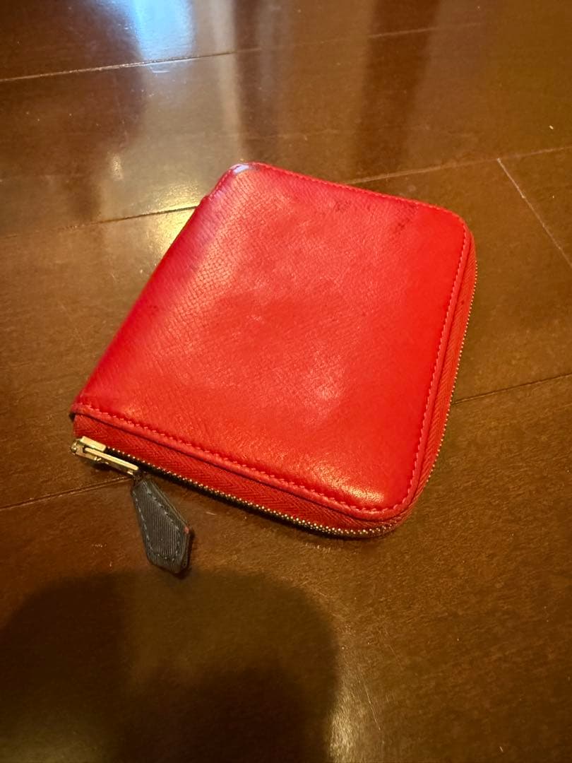 エルメス アザップ シルクイン コンパクト 刻印□P 2012年製 レッド 赤