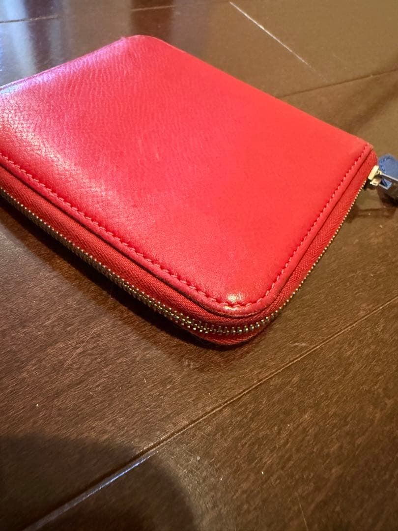 エルメス アザップ シルクイン コンパクト 刻印□P 2012年製 レッド 赤