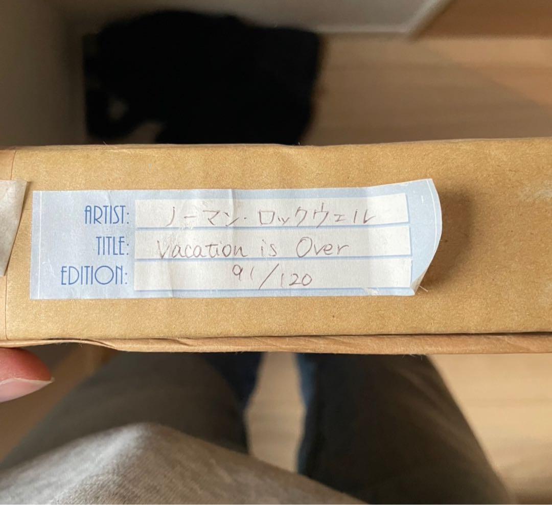 ノーマンロックウェルVacation is Over 美品(かなりいい状態です)
