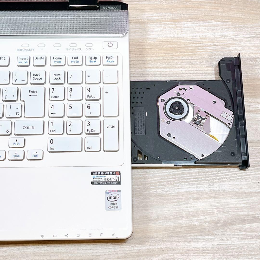 Corei7✨8GB✨タッチパネル✨すぐ使えるノートパソコン✨ブルーレイ✨訳あり