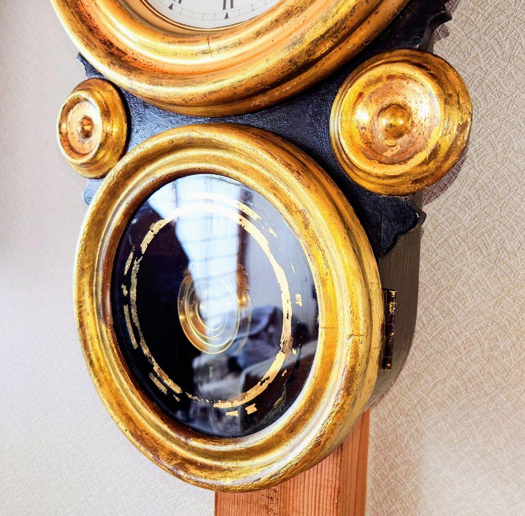 〈完動美品〉イングラハムIONIC, Gilt. 張四ツ丸達磨振り子時計　古時計